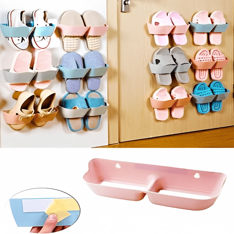 Space Slipper Organizer, Hidden Slipper Storage Rack, Wall Mounted Slipper Shelf, Kitchen Bathroom Slipper Rack, Sticky Slipper Organizer, Shoe Holder Organizer Space Slipper Organizer, Hidden Slipper Storage Rack, Wall Mounted Slipper Shelf, Kitchen Bathroom Slipper Rack, Sticky Slipper Organizer, Shoe Holder Organizer